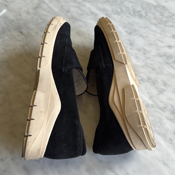 Franco Sarto Metta Black Suede Loafers - Picture 5 of 8